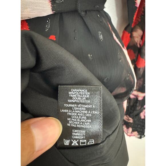 Sanctuary Floral Smocked Waist Mini Dress Size XS - Picture 6 of 6